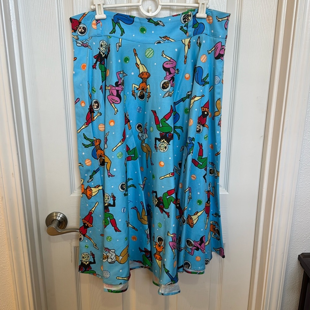 Great used condition XL Pinup Couture Space babes skirt